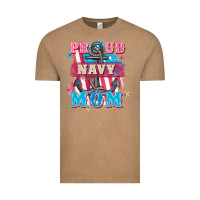 Vintage Coffee Proud navy Mom Mother's Day Vintage Tee - FaDigitalArtStudio