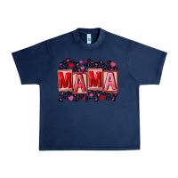 Navy Pink leopard mama Urban Heavy Tee - FaDigitalArtStudio