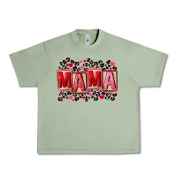 Oil Green Pink leopard mama Urban Heavy Tee - FaDigitalArtStudio