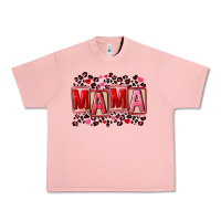 Salmon Pink leopard mama Urban Heavy Tee - FaDigitalArtStudio