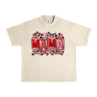 Sandshell Pink leopard mama Urban Heavy Tee - FaDigitalArtStudio