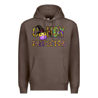 Coffee Candy Inspector Premium Hoodie - CowhideDigitalArt