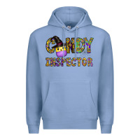 Colony Blue Candy Inspector Premium Hoodie - CowhideDigitalArt