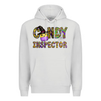 Dove Grey Candy Inspector Premium Hoodie - CowhideDigitalArt