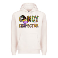Pale Pink Candy Inspector Premium Hoodie - CowhideDigitalArt