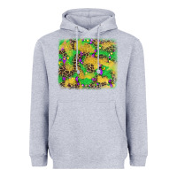 Heather Grey mardi gras fleur de lis and leopard background Heavyweight Hoodie - AdoDesignShop
