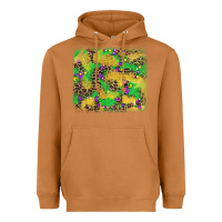 Meerkat mardi gras fleur de lis and leopard background Heavyweight Hoodie - AdoDesignShop