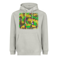 Moon Dust mardi gras fleur de lis and leopard background Heavyweight Hoodie - AdoDesignShop