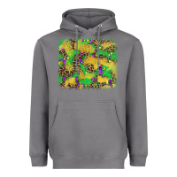 Storm mardi gras fleur de lis and leopard background Heavyweight Hoodie - AdoDesignShop