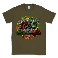 Army Green 1865 juneteenth Classic Tee - CowGirlArtShop