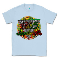 Dusty Blue 1865 juneteenth Classic Tee - CowGirlArtShop