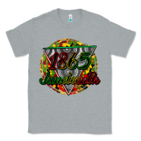 Heather Grey 1865 juneteenth Classic Tee - CowGirlArtShop