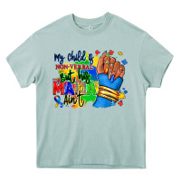 Arona my child is non verbal but his mama aint afro Heavy Core Tee - RanaPortraitStore