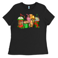 Black christmas movie coffee cups Ladies Tee - CowGirlArtShop
