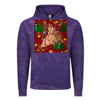 Cloud Purple christmas nails and trees with leopard and plaid seamless pattern bbs Vintage Hoodie - BundleAndBundleShop