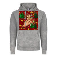 Cloud Rock christmas nails and trees with leopard and plaid seamless pattern bbs Vintage Hoodie - BundleAndBundleShop