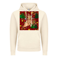 Vintage Artic christmas nails and trees with leopard and plaid seamless pattern bbs Vintage Hoodie - BundleAndBundleShop