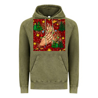 Christmas Nails And Trees With Leopard And Plaid Seamless Pattern Bbs Vintage Hoodie | Teevron