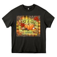 Asphalt Just a girl who loves Fall Heavy Core Tee - NancyCooperArtShop