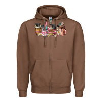 Chestnut senior 2023 graduation coffee cups Zipper Hoodie - AdoDesignShop