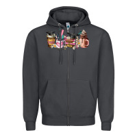 Smoke senior 2023 graduation coffee cups Zipper Hoodie - AdoDesignShop