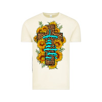 Vintage Arctic faith sunflower leopard cross olivia Vintage Tee - OliviaCreatesArt