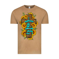 Vintage Camel faith sunflower leopard cross olivia Vintage Tee - OliviaCreatesArt