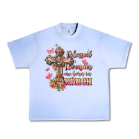 Grape Ice Blessed women are born in March Urban Heavy Tee - FaDigitalArtStudio