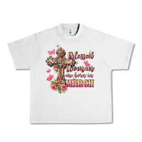 Lunar Rock Blessed women are born in March Urban Heavy Tee - FaDigitalArtStudio