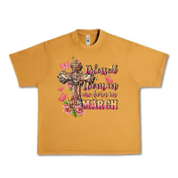Peanut Butter Blessed women are born in March Urban Heavy Tee - FaDigitalArtStudio