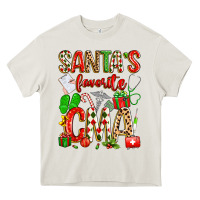 Cream santa's favorite cma Heavy Core Tee - texasbilliewilder