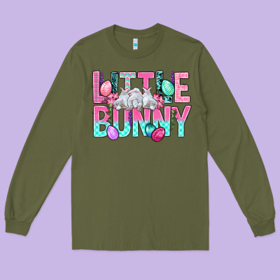 Little Bunny Easter Long Sleeve Tee Designed By Bundleandbundleshop