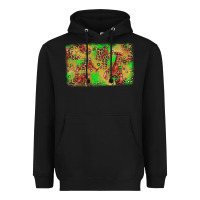 Black mardi gras crawfish and glitter background Heavyweight Hoodie - AdoDesignShop
