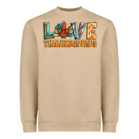 Love Thanksgiving Western Turkey Heavyweight Sweatshirt | Teevron