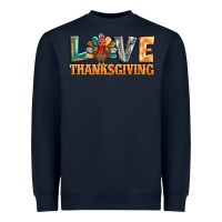 Navy love thanksgiving western turkey Heavyweight Sweatshirt - BarkalooDesign