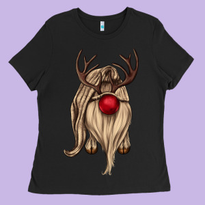 Deer Gnome Ladies Tee Designed By Cowgirlartshop