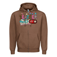 Chestnut teacher mode off Zipper Hoodie - AdoDesignShop