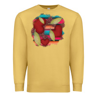Antique Gold heart and serape patches Premium Sweatshirt - AdoDesignShop