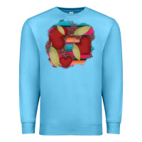 Ocean Blue heart and serape patches Premium Sweatshirt - AdoDesignShop