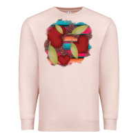 Pale Pink heart and serape patches Premium Sweatshirt - AdoDesignShop