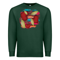 Sports Green heart and serape patches Premium Sweatshirt - AdoDesignShop