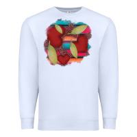White heart and serape patches Premium Sweatshirt - AdoDesignShop