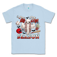 Dusty Blue tis the season baseball halloween Classic Tee - CowGirlArtShop