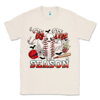 Natural tis the season baseball halloween Classic Tee - CowGirlArtShop