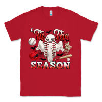 Red tis the season baseball halloween Classic Tee - CowGirlArtShop