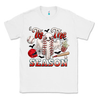 White tis the season baseball halloween Classic Tee - CowGirlArtShop