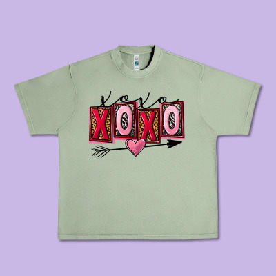 Xoxo Love Valentine's Day Urban Heavy Tee Designed By Fadigitalartstudio