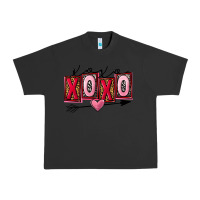 Pigment Black Xoxo love Valentine's Day Urban Heavy Tee - FaDigitalArtStudio