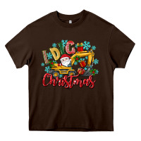 Chocolate Brown i dig christmas Heavy Core Tee - texasbilliewilder
