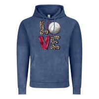 Vintage Denim love volleyball Vintage Hoodie - FaDigitalArtStudio